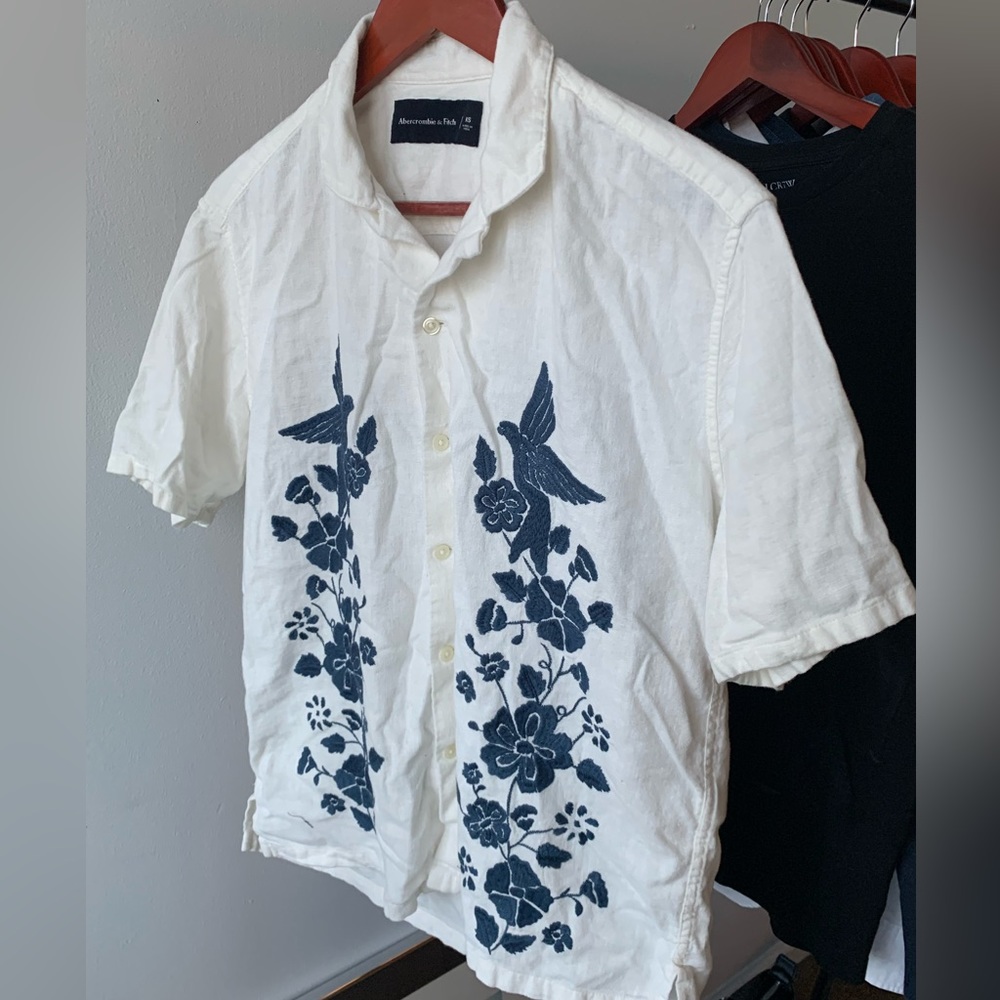 Mens linen Shirt Abercrombie and Fitch